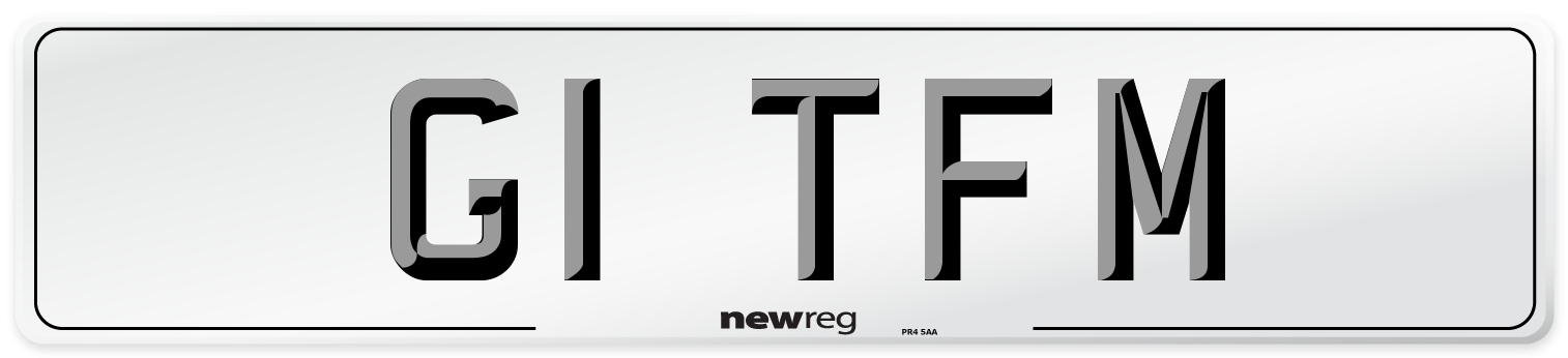 G1 TFM Number Plate from New Reg